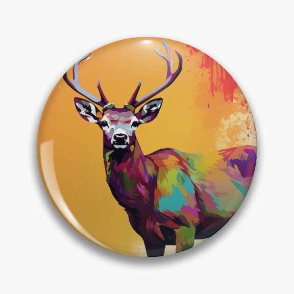 Item preview, Deer Popart designed and sold by RedHandedOD.
