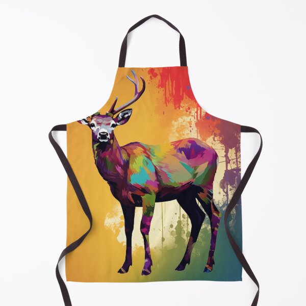 Item preview, Deer Popart designed and sold by RedHandedOD.