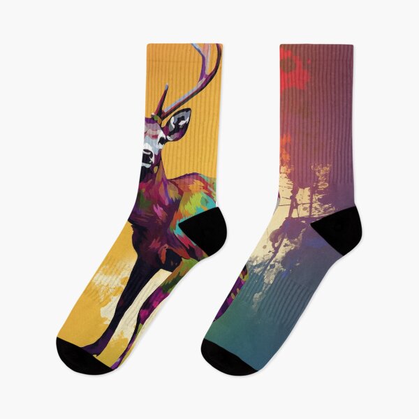 Item preview, Deer Popart designed and sold by RedHandedOD.