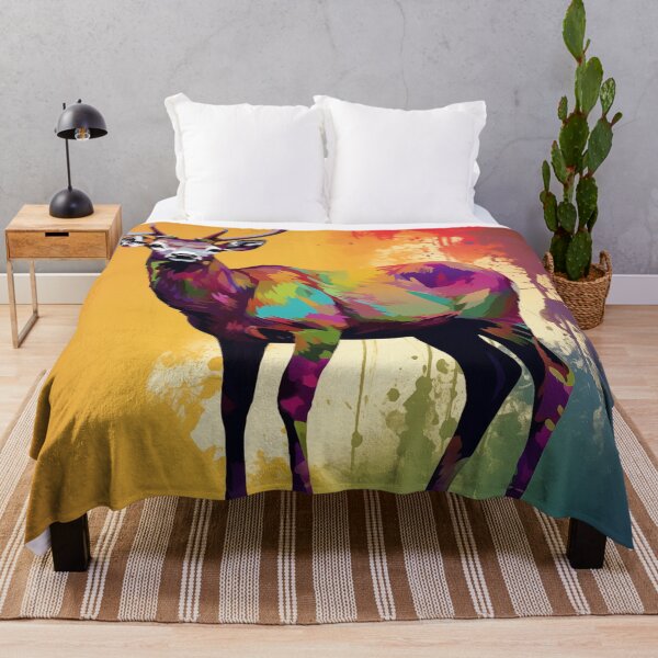 Item preview, Deer Popart designed and sold by RedHandedOD.