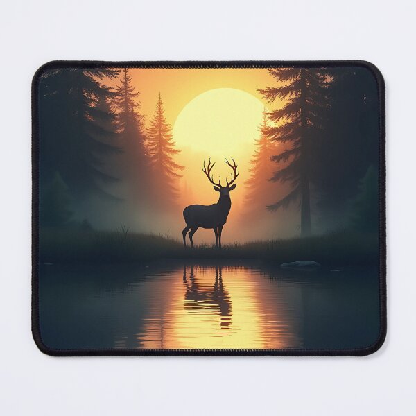 Item preview, Deer in a forest at dusk - Nature designed and sold by Danh Style.