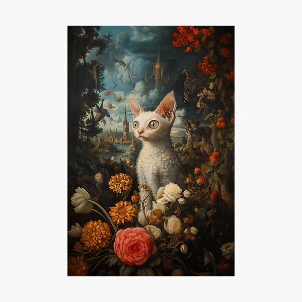 Item preview, Devon Rex Art Print designed and sold by Joy Revisions.