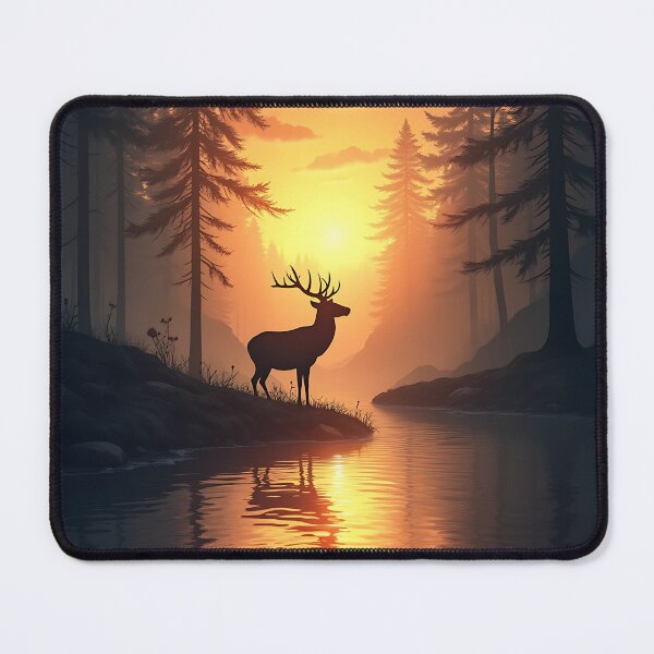 Item preview, Deer in a forest at dusk - Nature designed and sold by Danh Style.