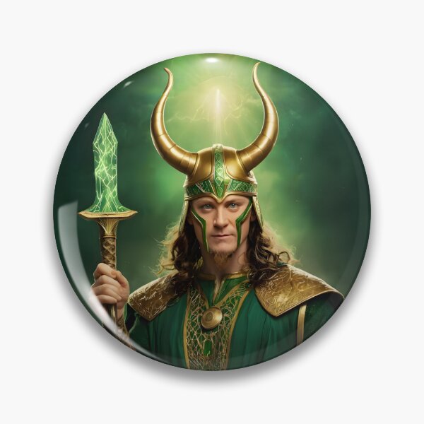 Item preview, Norse God Loki - The Trickster of Asgard Mythology Art designed and sold by PrometheusStyle.