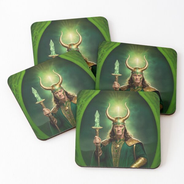 Item preview, Norse God Loki - The Trickster of Asgard Mythology Art designed and sold by PrometheusStyle.