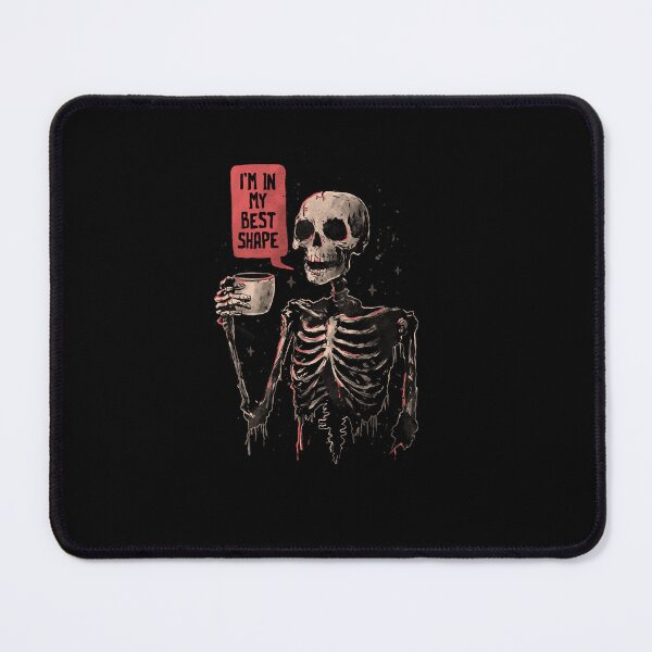 Item preview, In My Best Shape Dark Humor Skull designed and sold by EduEly.