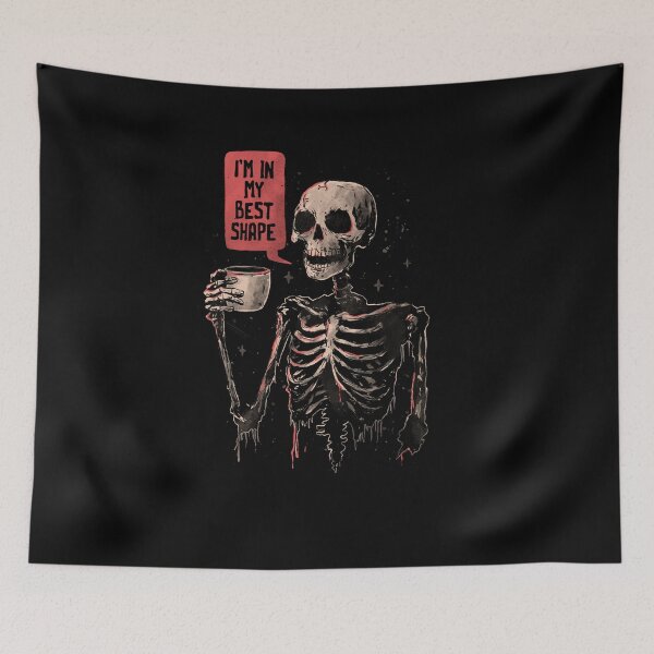 Item preview, In My Best Shape Dark Humor Skull  designed and sold by EduEly.
