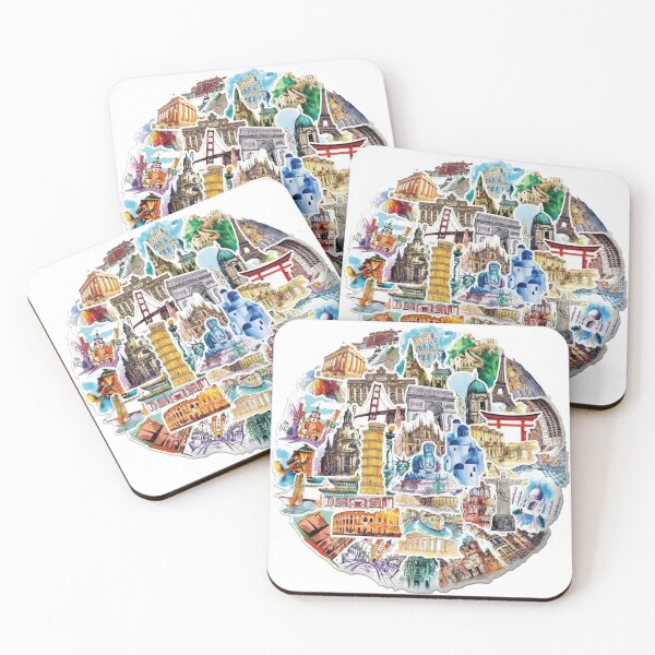 Item preview, Global Landmarks in One image designed and sold by GAGO5.