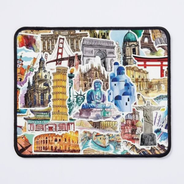 Item preview, Global Landmarks in One image designed and sold by GAGO5.