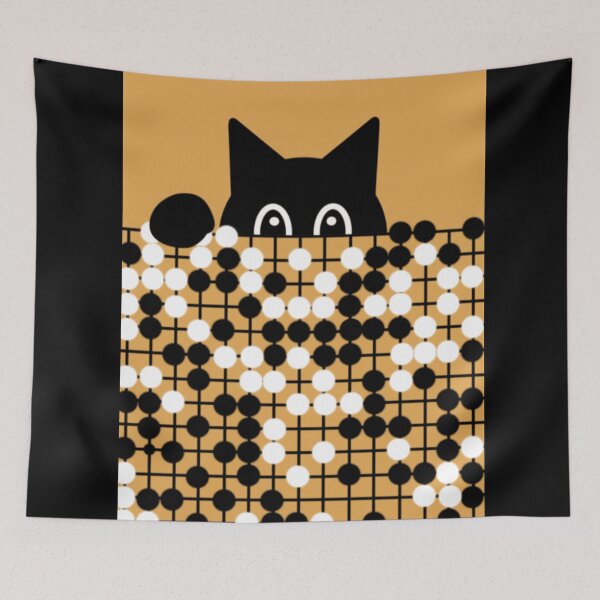 Item preview, Go Board Game Baduk Cat designed and sold by radiantdark.