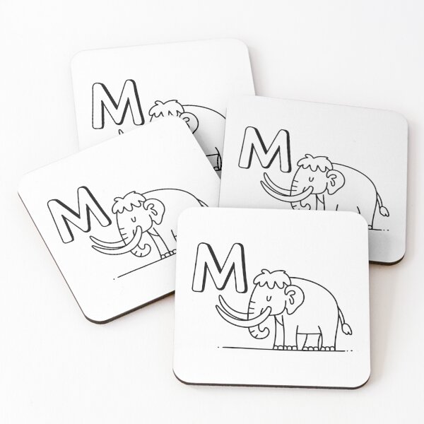 Item preview, An Illustration of letter M stand for Mammoth designed and sold by rasagamastore.