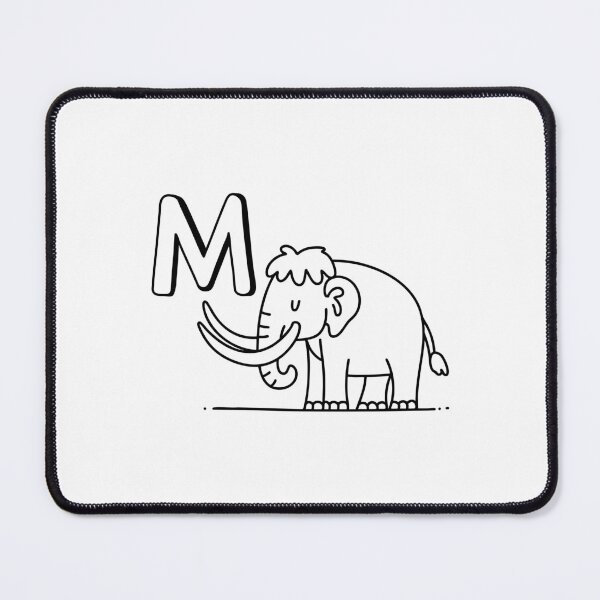 Item preview, An Illustration of letter M stand for Mammoth designed and sold by rasagamastore.