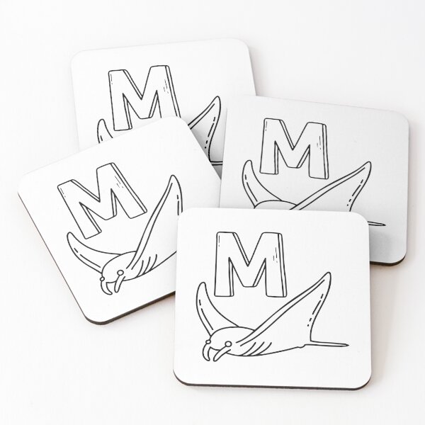 Item preview, An Illustration of letter M stand for Manta designed and sold by rasagamastore.