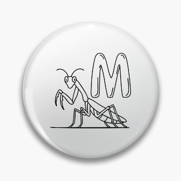 Item preview, An Illustration of letter M stand for Mantis designed and sold by rasagamastore.