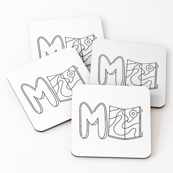 Item preview, An Illustration of letter M stand for Map designed and sold by rasagamastore.