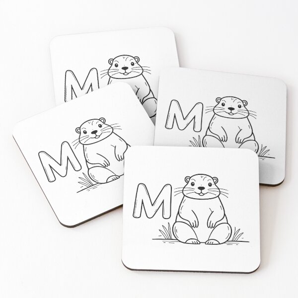 Item preview, An Illustration of letter M stand for Marmot designed and sold by rasagamastore.