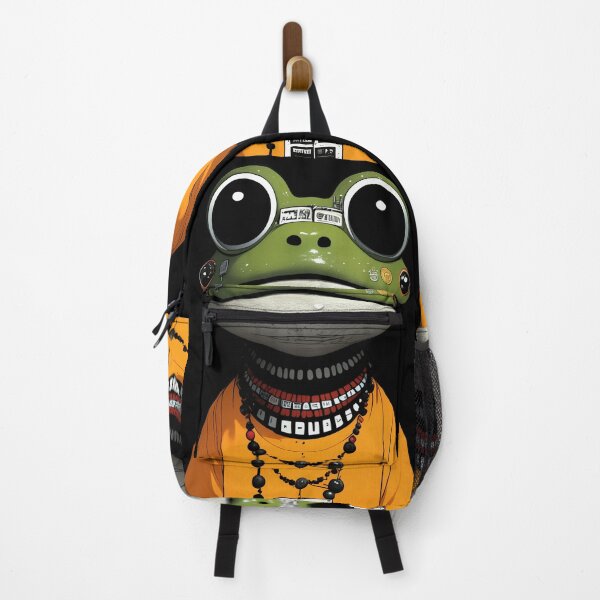 Item preview, Cyberpunk Frog Guru – Futuristic Amphibian Visionary designed and sold by Void & Valor.