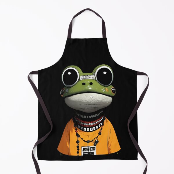 Item preview, Cyberpunk Frog Guru – Futuristic Amphibian Visionary designed and sold by Void & Valor.