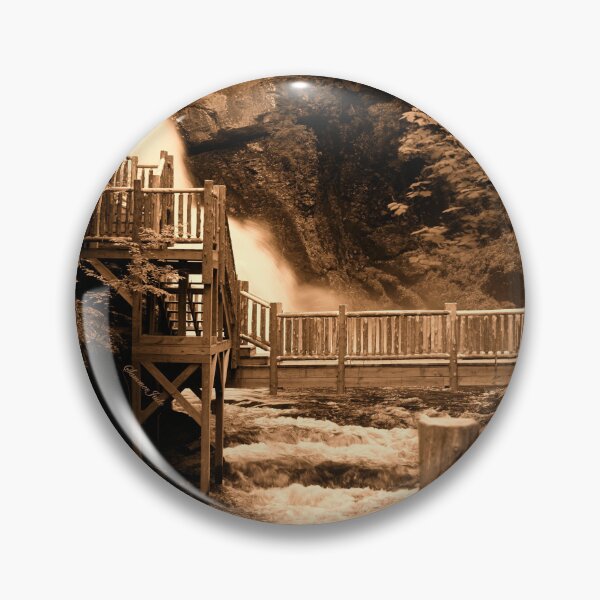 Item preview, Bushkill Falls in Sepia designed and sold by SummerJade.