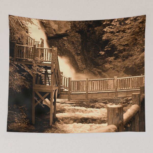 Item preview, Bushkill Falls in Sepia designed and sold by SummerJade.