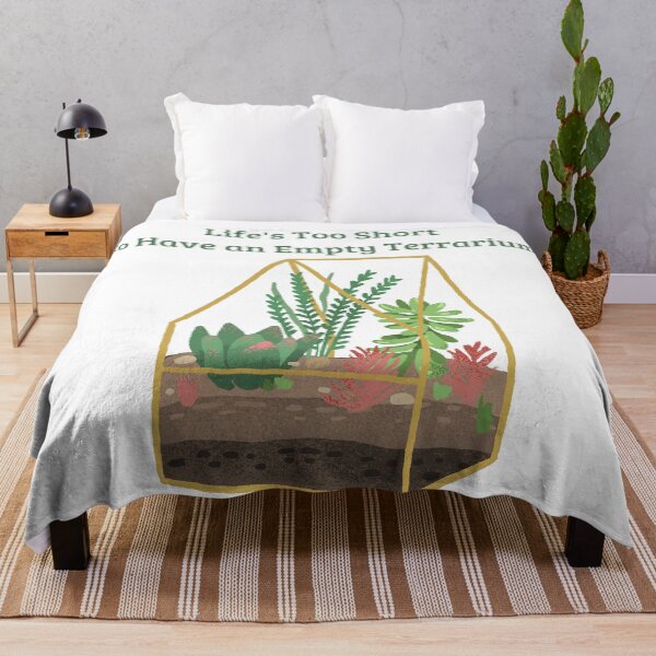 Item preview, Life is too short to have an empty terrarium plants designed and sold by siempredesign.