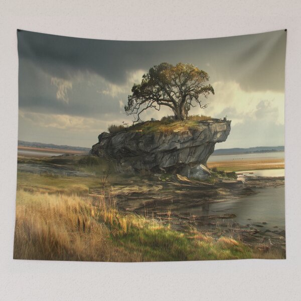 Item preview, Solitary Sentinel: The Tree of Resilience on Tempest's Edge designed and sold by bloorose.