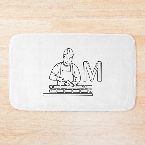 Item preview, An Illustration of letter M stand for Mason designed and sold by rasagamastore.