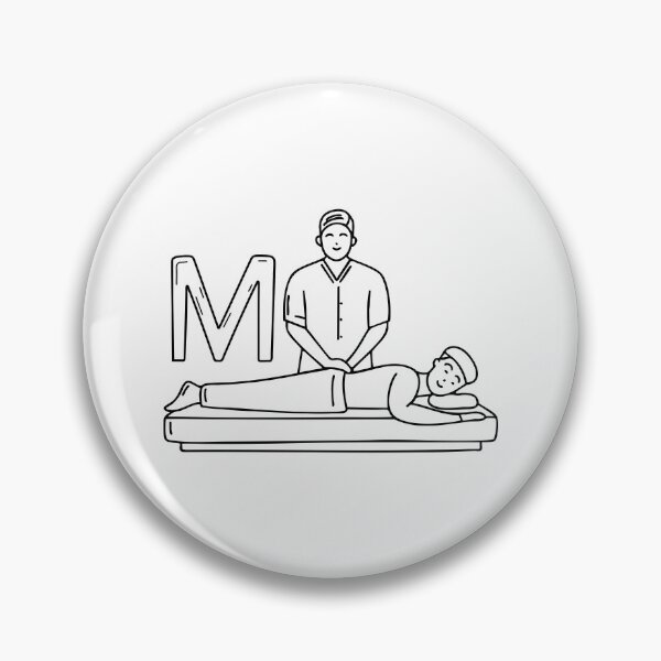 Item preview, An Illustration of letter M stand for Masseur designed and sold by rasagamastore.