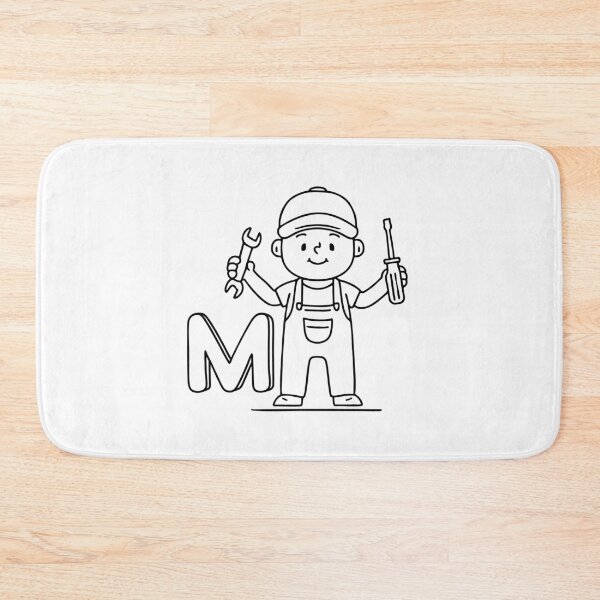 Item preview, An Illustration of letter M stand for Mechanic designed and sold by rasagamastore.