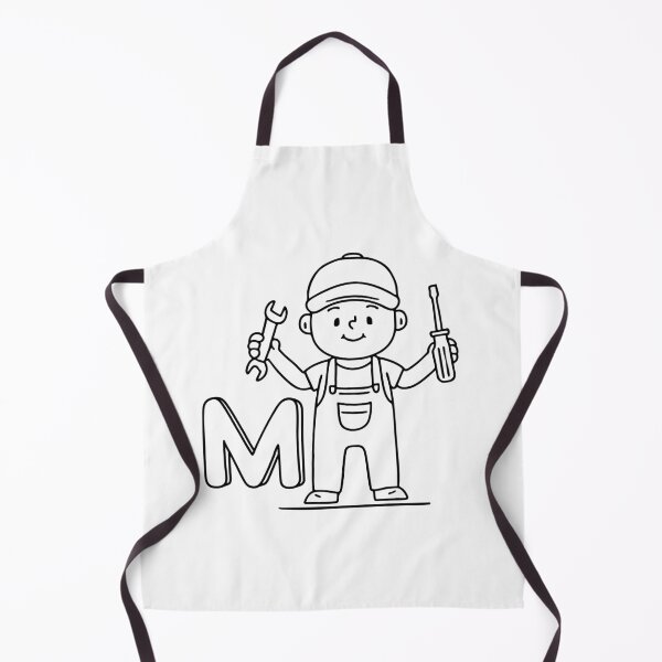 Item preview, An Illustration of letter M stand for Mechanic designed and sold by rasagamastore.