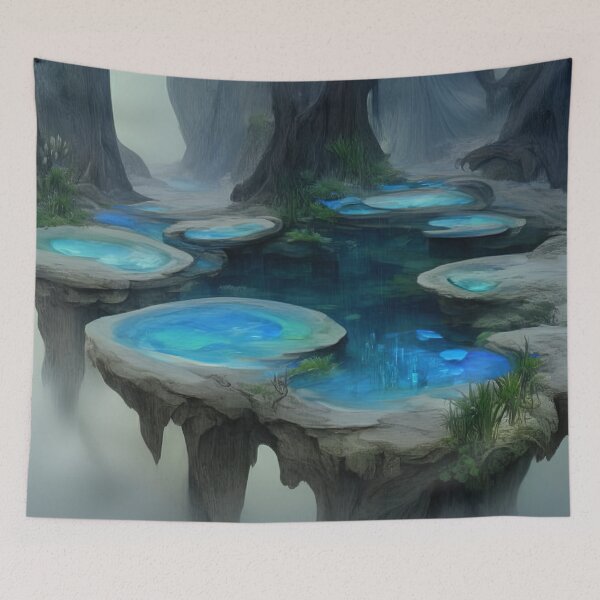 Item preview, Mystic Pools of Elysium: The Glimmering Sanctuaries in Whispering Woods designed and sold by bloorose.