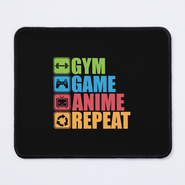 Item preview, Gym Game Anime Repeat – Funny Gamer & Fitness designed and sold by chantastical.