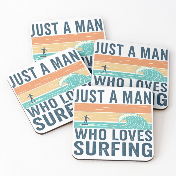Item preview, Just a Man Who Loves Surfing | Exciting and Wave-Chasing Graphic designed and sold by Tw1nsAIArt.