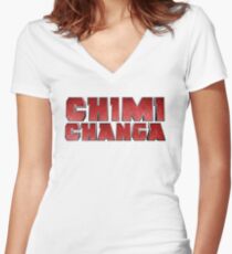 CHIMICHANGA! Women's Fitted V-Neck T-Shirt