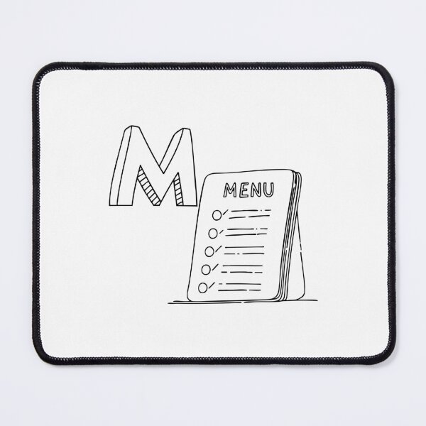 Item preview, An Illustration of letter M stand for Menu designed and sold by rasagamastore.