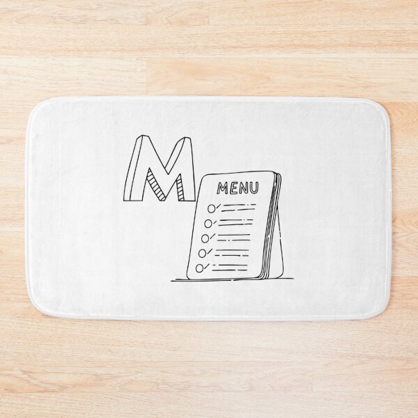 Item preview, An Illustration of letter M stand for Menu designed and sold by rasagamastore.