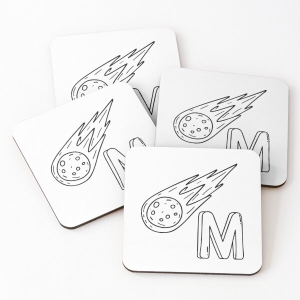 Item preview, An Illustration of letter M stand for Meteor designed and sold by rasagamastore.