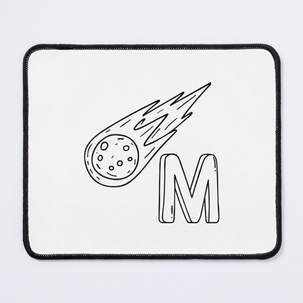 Item preview, An Illustration of letter M stand for Meteor designed and sold by rasagamastore.