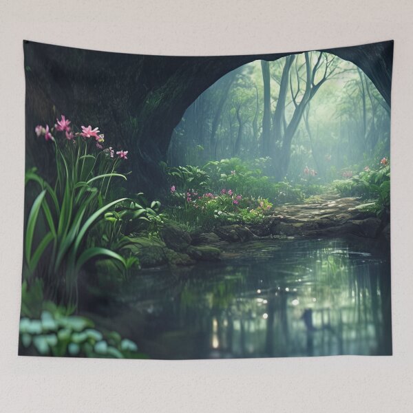 Item preview, Sanctuary's Glimpse: The Emerald Path Through Whispering Stone designed and sold by bloorose.