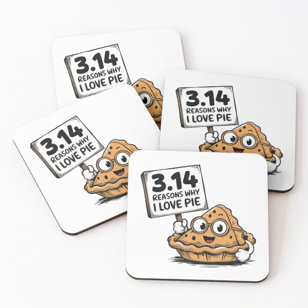 Item preview, Creative Pi Day Design - 3,14 Reasons why I Love Pie designed and sold by ArtzyFlow.