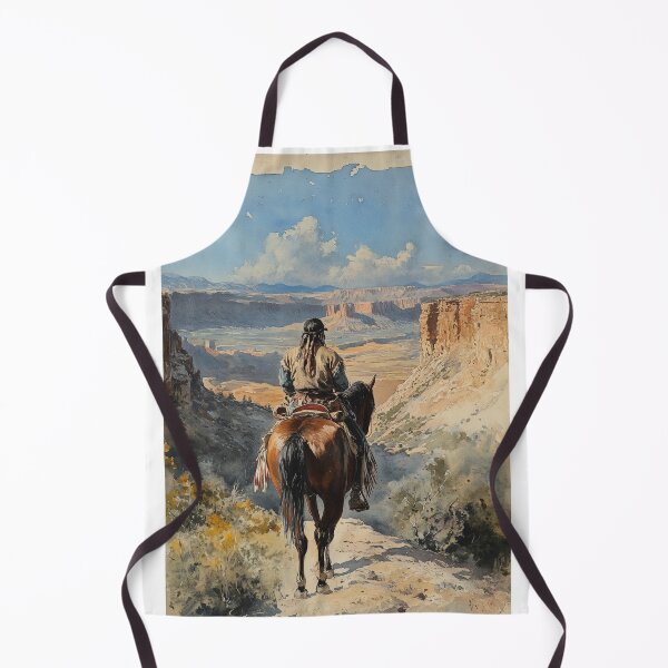 Item preview, American Land. Original watercolour artwork. Australian Indigenous cowboy western painting. Digital art Print. Poster. Home Decor. designed and sold by organicflowart.