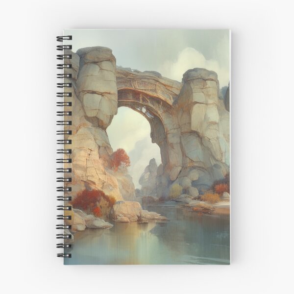 Item preview, Crimson Gateway: The Stone Arch and Autumn's Reflection designed and sold by bloorose.