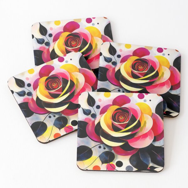 Item preview, Black, Yellow, Red, Pink Rose designed and sold by sonjas.