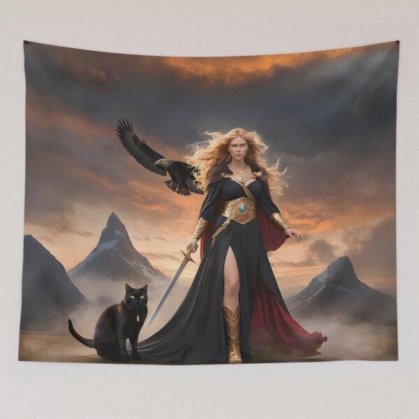 Item preview, Norse Goddess Freya - Viking Goddess of Love and War designed and sold by PrometheusStyle.