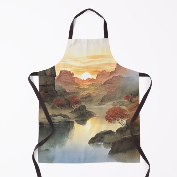Item preview, Amber Valley's Embrace: The Dawn Reflected on Silent Waters designed and sold by bloorose.