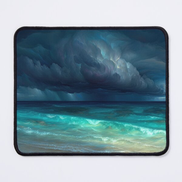 Item preview, Tempest's Majesty: The Azure Surge Beneath Obsidian Skies designed and sold by bloorose.