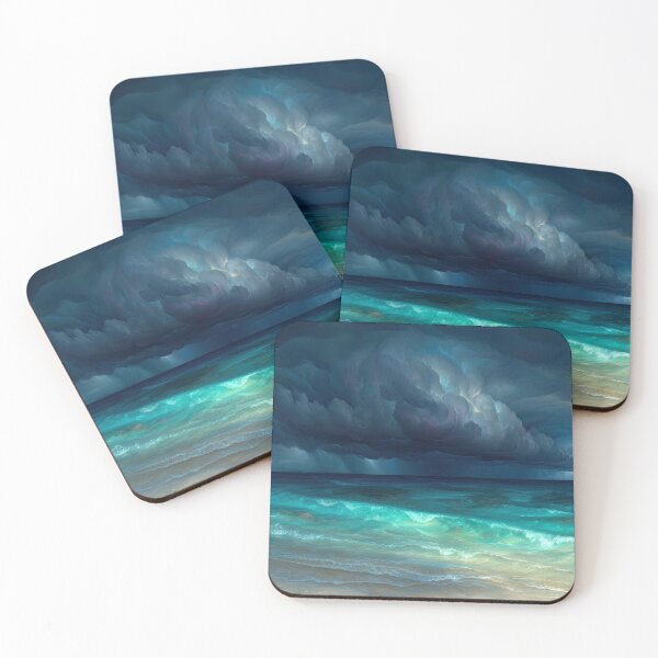 Item preview, Tempest's Majesty: The Azure Surge Beneath Obsidian Skies designed and sold by bloorose.
