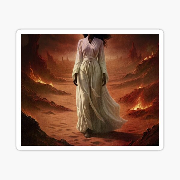 Vista previa del artículo con la obra «Mujer superando el infierno», diseñado y vendido por SarahERichArt.