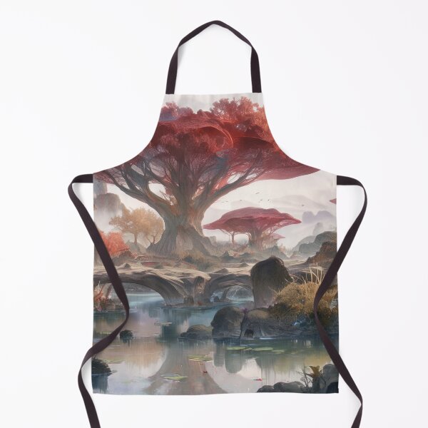 Item preview, Crimson Canopy Realm: The Whispering Trees of Elysian Bridge designed and sold by bloorose.
