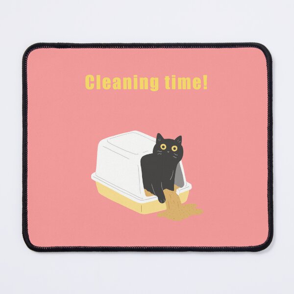Item preview, Cat Antics Art : Cleaning time! Pink version designed and sold by TheGrandLordCat.